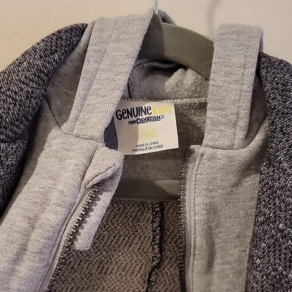 Oshkosh boys blazer jacket with hoodie jacket grey 18 months